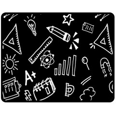 Knowledge Drawing Education Science Fleece Blanket (medium) 