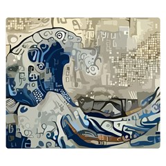 Wave Sea Ocean Splash Water Surf Foam Movement Double Sided Flano Blanket (small) 