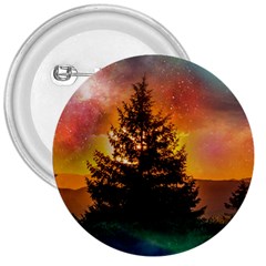 Tree Nature Landscape Fantasy Magical Cosmic 3  Buttons
