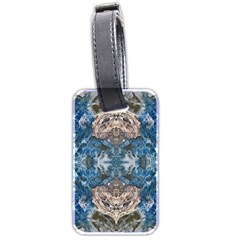 Turquoise Symmetry Luggage Tag (two Sides)