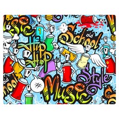 Graffiti Characters Seamless Patterns Double Sided Flano Blanket (medium)