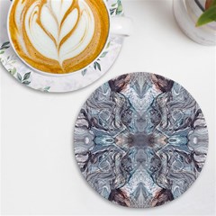 Abstract Marble Uv Print Round Tile Coaster