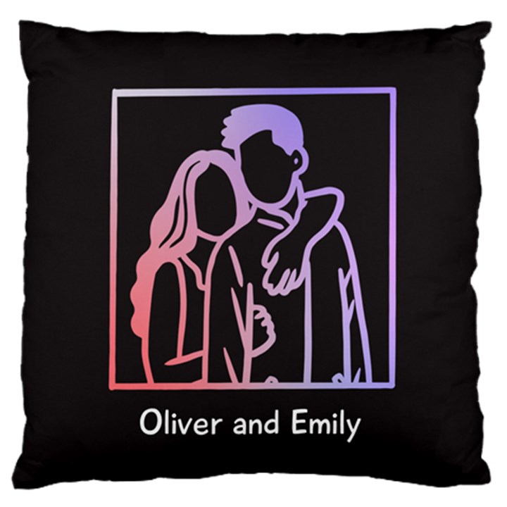 Gradient Couple Large Cushion Case (One Side)