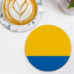 Opolskie Flag Uv Print Round Tile Coaster