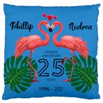 Personalized Couple Anniversary Name Large Cushion Case (One Side) Front