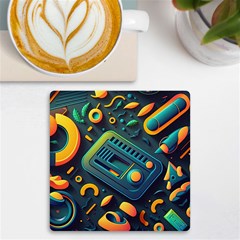 Abstract Pattern Background Uv Print Square Tile Coaster 