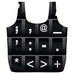 Timeline Character Symbols Alphabet Literacy Read Full Print Recycle Bag (xxxl)
