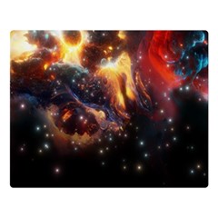 Nebula Galaxy Stars Astronomy Premium Plush Fleece Blanket (large)