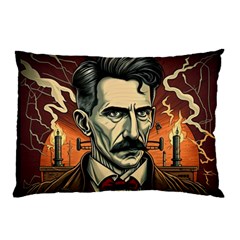 Ai Generated Nikola Tesla Tesla Nikolas Electricity Pillow Case