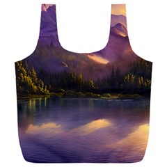 Colored Hues Sunset Full Print Recycle Bag (xxxl)