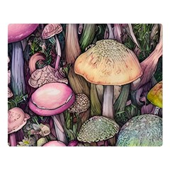 Mushroom Magic Premium Plush Fleece Blanket (large)