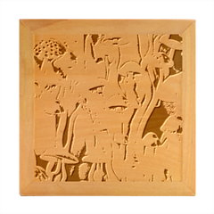 Tiny Toadstools Wood Photo Frame Cube