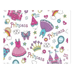 Princess Element Background Material Premium Plush Fleece Blanket (large)