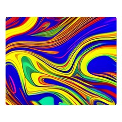 Contemporary Art Fluid Background Premium Plush Fleece Blanket (large)