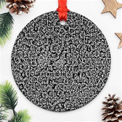 Abstract-0025 Round Ornament (two Sides)