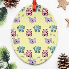 Animals-17 Ornament (oval Filigree)