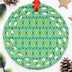 Leaf - 04 Round Filigree Ornament (two Sides)