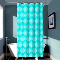 Abstract Knot Geometric Tile Pattern Shower Curtain 36  X 72  (stall) 