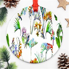 Pink-011 Round Ornament (two Sides)