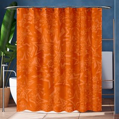 Orange-chaotic Shower Curtain 60  X 72  (medium) 