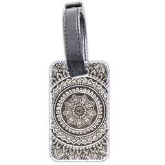 Mandala Circles Drawing Pattern Luggage Tag (two Sides)