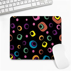 Abstract-background-retro-60s-70s Large Mousepad