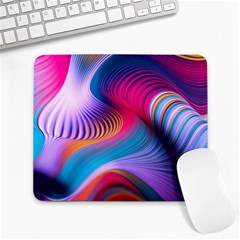 Colorful 3d Waves Creative Wave Waves Wavy Background Texture Large Mousepad