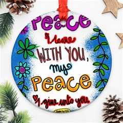 Christian Christianity Religion Round Ornament (two Sides)
