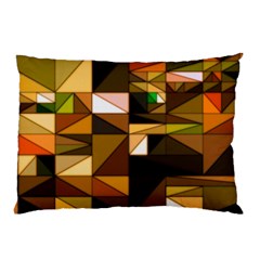 Abstract Experimental Geometric Shape Pattern Pillow Case