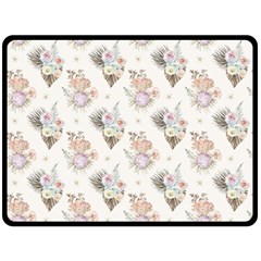 Roses-white Fleece Blanket (large)