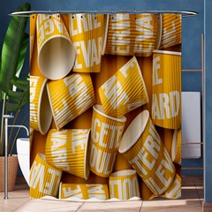 Yellow-cups Shower Curtain 60  X 72  (medium) 