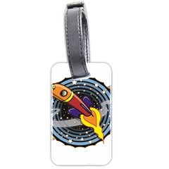 Rocket Space Clipart Illustrator Luggage Tag (two Sides)