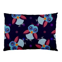 Owl-pattern-background Pillow Case (two Sides)