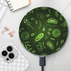 Bacteria-virus-seamless-pattern-inversion Wireless Fast Charger(white)