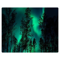 Aurora Northern Lights Celestial Magical Astronomy Premium Plush Fleece Blanket (medium)