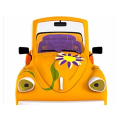 Car-transportation-cartoon-comic Two Sides Premium Plush Fleece Blanket (medium)