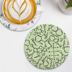 Multicolored Chemical Bond Illustration Chemistry Formula Science Uv Print Round Tile Coaster