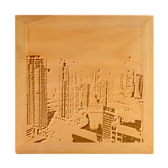 Building Sea Architecture Marina Wood Photo Frame Cube