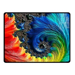 Colorful Digital Art Fractal Design Fleece Blanket (small)