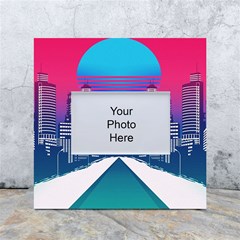 Retro Cityscape Artist Artwork Digital Art White Box Photo Frame 4  X 6 