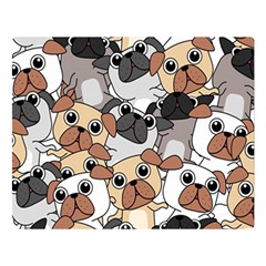 Many Dogs Pattern Two Sides Premium Plush Fleece Blanket (large)