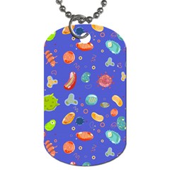 Virus-seamless-pattern Dog Tag (one Side)