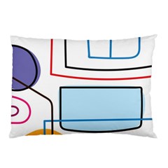 Sketch Line Art Doodles Design Pillow Case (two Sides)