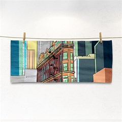 Building Urban Architecture Tower Hand Towel
