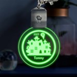 Personalized Name Halloween Multicolor LED Acrylic Ornament Front