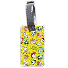 Robot Pattern Luggage Tag (two Sides)
