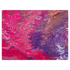 Fuchsia Flow Two Sides Premium Plush Fleece Blanket (extra Small)