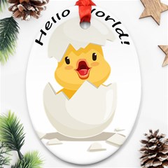 Cute Chick Ornament (oval)