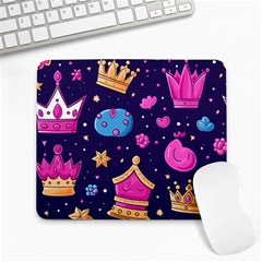 Pattern Royal Crowns Large Mousepad