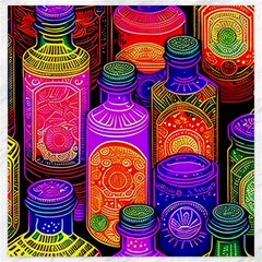 Bottles Colorful Canvas 20  X 20 